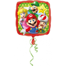  Super Mario Fólia lufi 43 cm party kellék