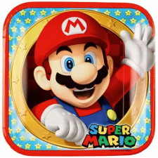  Super Mario Mushroom World papírtányér 8 db-os 23 cm party kellék