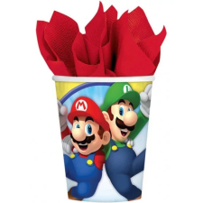 Super Mario papír pohár 8 db-os 250 ml party kellék