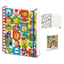 Super Mario spirálfüzet füzet