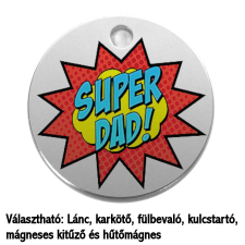Superdad (Szuperapa) – medál lánccal vagy kulcstartóval nyaklánc