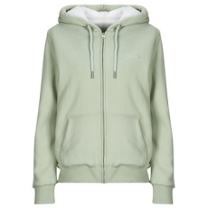 Superdry Pulóverek BORG LINED ZIPHOOD Zöld DE 34