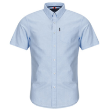 Superdry Rövid ujjú ingek CHEMISE OXFORD Kék EU S férfi ing