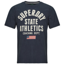 Superdry Rövid ujjú pólók ATHLETIC ESSENTIAL Tengerész EU S