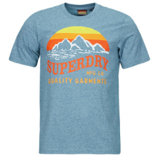 Superdry Rövid ujjú pólók GREAT OUTDOORS RELAXED Kék EU M férfi póló