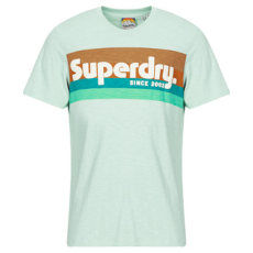 Superdry Rövid ujjú pólók LOGO TERRAIN Zöld EU S