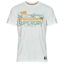 Superdry Rövid ujjú pólók Outdoors Mountain Rlxd Tee Fehér EU L férfi póló