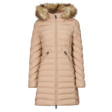 Superdry Steppelt kabátok FUJI HOODED MID FAUSSE FOURRURE Bézs DE 38 női dzseki, kabát