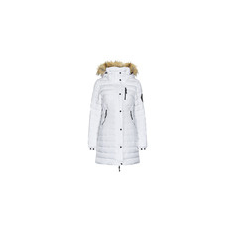 Superdry Steppelt kabátok FUJI HOODED MID LENGTH PUFFER Fehér DE 34