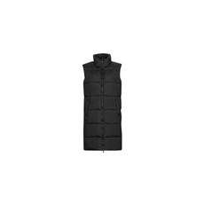 Superdry Steppelt kabátok STUDIOS LONGLINE QUILTED GILET Fekete DE 38