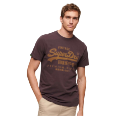 Superdry Vl Premium Goods Grafikus póló 2XL INTL Burgundy Red