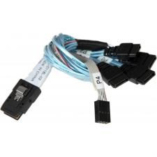 Supermicro Kábel IPASS - 4 SATA 23cm (CBL-0118L-02) kábel és adapter