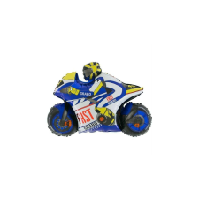 SuperShape - Kék motor fólia lufi, 76 cm party kellék