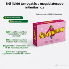  SUPERWOMAN NŐI VÁGYFOKOZÓ KAPSZULA - 4 DB vágyfokozó