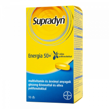 Supradyn Energia 50+ multivitamin filmtabletta 90 db vitamin és táplálékkiegészítő