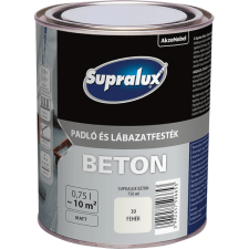 Supralux BETON PADLÓ ÉS LÁBAZATFESTÉK 30 FEHÉR 0,75L fal- és homlokzatfesték