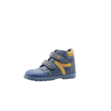 Supykids HUGO kék-mustár bélelt supinált tépőzáras gyerekcipő 20-32 gyerek cipő