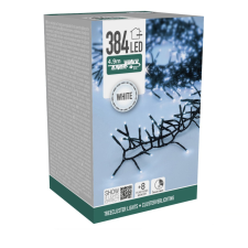  Sűrű fényfüzér 384 LED-es időzítős programos adapteres hideg dekorációs kellék