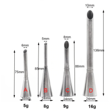  Süteménytöltő, fánktöltő (4 db) konyhai eszköz