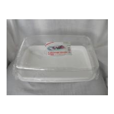  Sütisdoboz fehér műanyag, tetővel 36,5x21x11,5 cm (256) konyhai eszköz