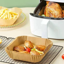 Sütőpapír forró levegős sütőhöz 20 cm 50db szögletes sütés és főzés