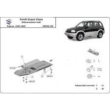  Suzuki Grand Vitara / XL7, 1999-2005 - Váltóvédő lemez autóalkatrész