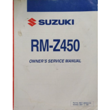 ... Suzuki RM-Z450 - Owner&#039;s Service Manual - antikvárium - használt könyv