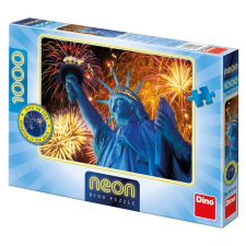 Svítí az éjszakában Szabadság-szobor puzzle 1000 darabos puzzle, kirakós
