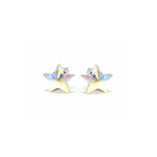  Swanis csillag bedugós fülbevaló - 6 mm - Crystal AB fülbevaló