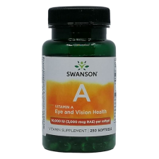 Swanson A-vitamin 10000iu kapszula 250db vitamin és táplálékkiegészítő
