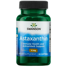  Swanson Astaxanthin 4mg 60 lágyzselatin kapszula vitamin és táplálékkiegészítő