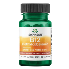 Swanson B12 -metilkobalamin 2500 mcg 60 rágótabletta vitamin és táplálékkiegészítő