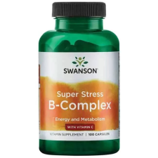 Swanson B-Complex C-vitaminnal 100 kapszula Super Stress vitamin és táplálékkiegészítő