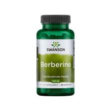 Swanson Berberine HCL 400 mg 60 kapszula, cukorbetegség, koleszterin, immunitás vitamin és táplálékkiegészítő