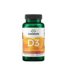 Swanson D3-Vitamin 2,000 IU (250 Kapszula) vitamin és táplálékkiegészítő