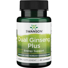 Swanson Dual Ginseng Plus 60 kapszula vitamin és táplálékkiegészítő