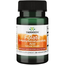 Swanson Folate 800mcg 30 kapszula 5-Methyltetrahydrofolic acid vitamin és táplálékkiegészítő