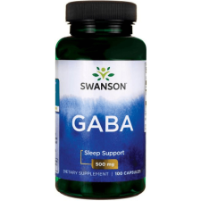  Swanson GABA 500mg 100 kapszula gamma-amino-vajsav vitamin és táplálékkiegészítő