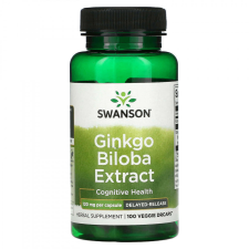  Swanson GINKGO BILOBA 120mg 100 kapszula vitamin és táplálékkiegészítő