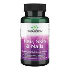 Swanson Hair, Skin &amp; Nails 60 tabletta Haj, bőr, köröm komplex vitamin és táplálékkiegészítő