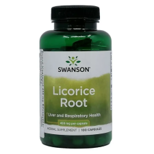 Swanson Licorice Root  450mg kapszula 100db vitamin és táplálékkiegészítő