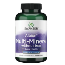 Swanson Multi Mineral vas nélkül (multimineral vas nélkül), 120 kapszula vitamin és táplálékkiegészítő