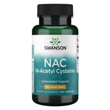 Swanson NAC 600mg 100 kapszula N-acetil- cisztein vitamin és táplálékkiegészítő