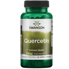 Swanson nagy hatású kvercetin, 475 mg, 60 növényi kapszula vitamin és táplálékkiegészítő