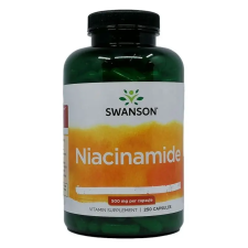 Swanson Niacinamide 500mg vitamin B3 kapszula 250db vitamin és táplálékkiegészítő