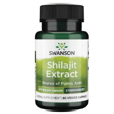Swanson Shilajit Extract (kivonat) 400mg 60 növényi kapszula vitamin és táplálékkiegészítő