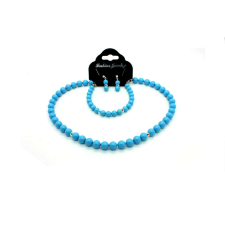 Swarovski gyöngy ékszerszett - Turquoise Pearl - világoskék ékszer szett