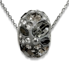 Swarovski kristályos ezüst nyaklánc- BeCharmed Pave medállal nyaklánc