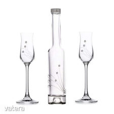 Swarovski Pálinkás pohár+üveg swarovski dísszel konyhai eszköz