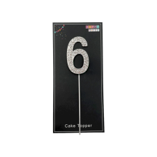  Swarovski szám tortadísz - 6 party kellék